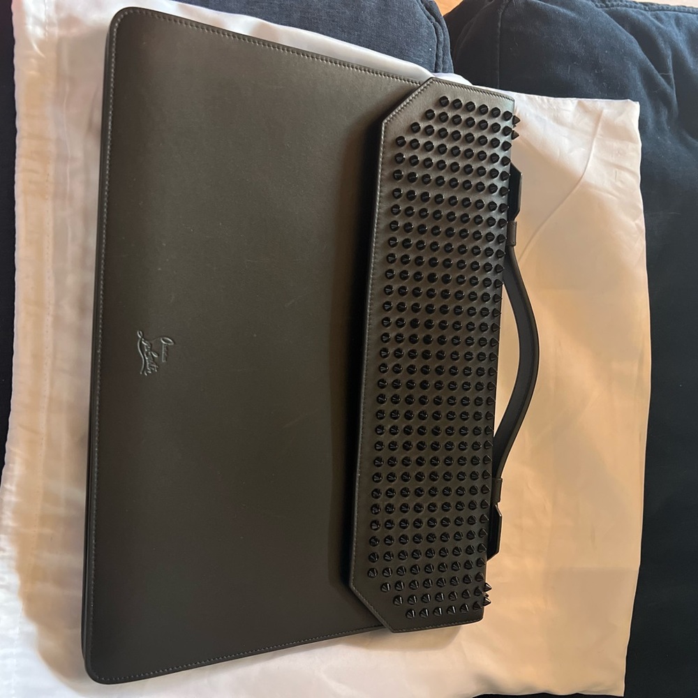 christian louboutin mens briefcase